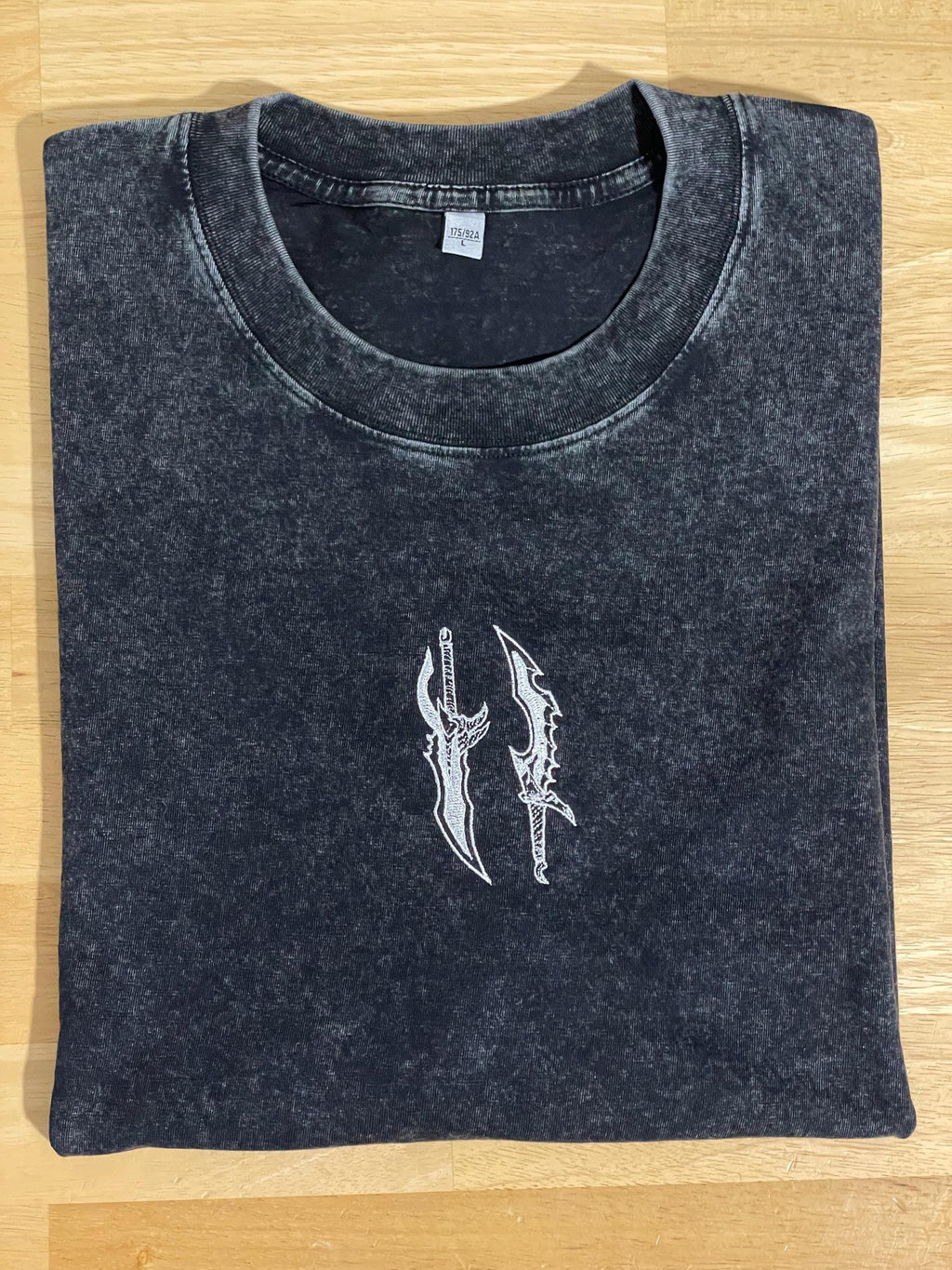 Anime S Rank Daggers Loose fit Acid Washed T-Shirt