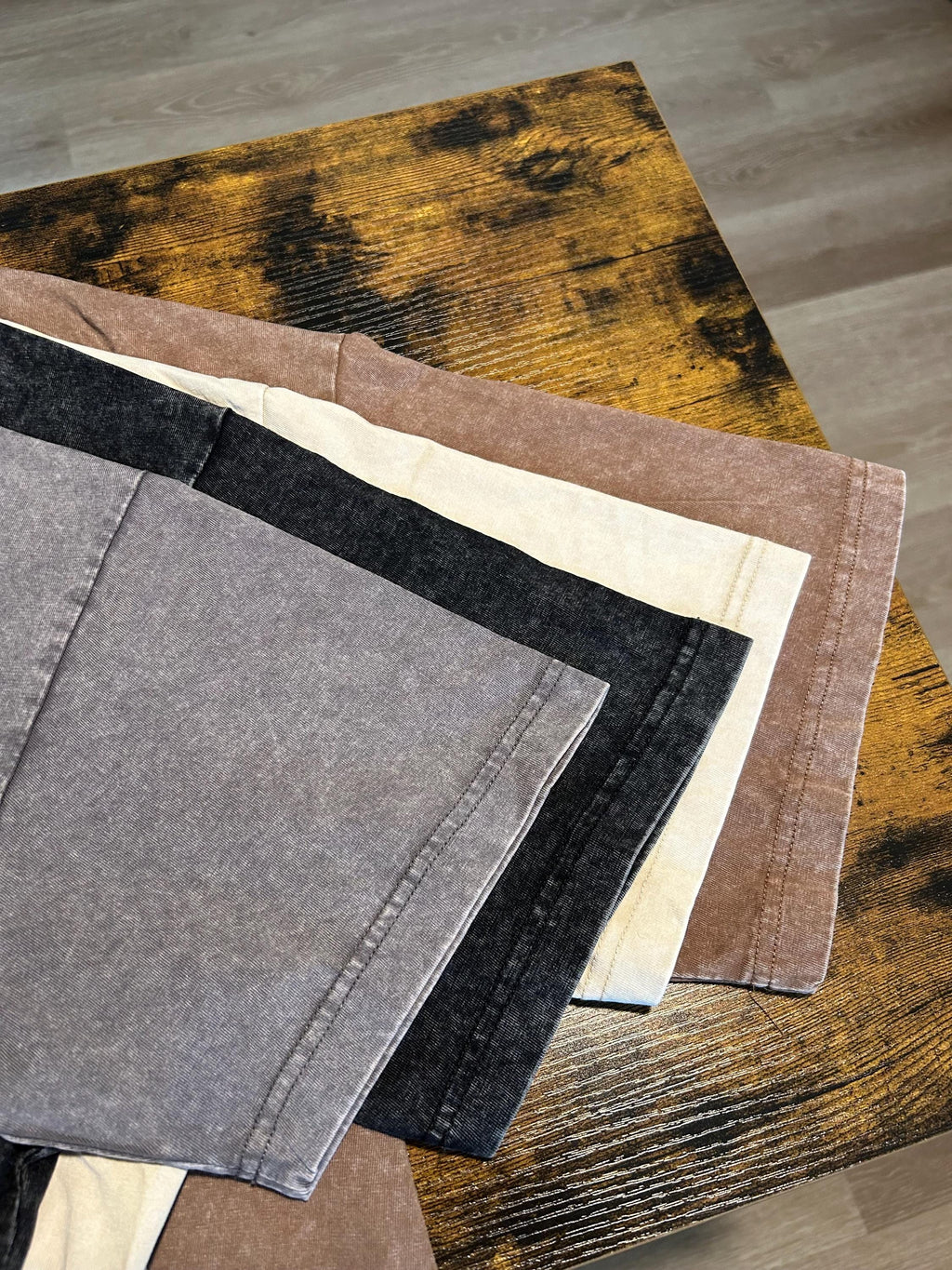 Rainbow trout loose fitting acid wash t-shirt