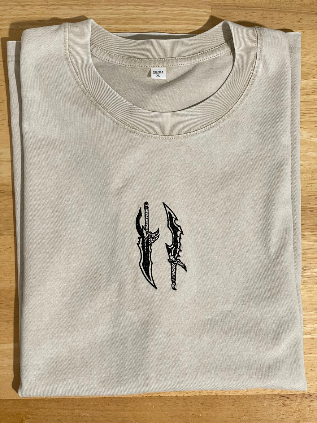 Anime S Rank Daggers Loose fit Acid Washed T-Shirt