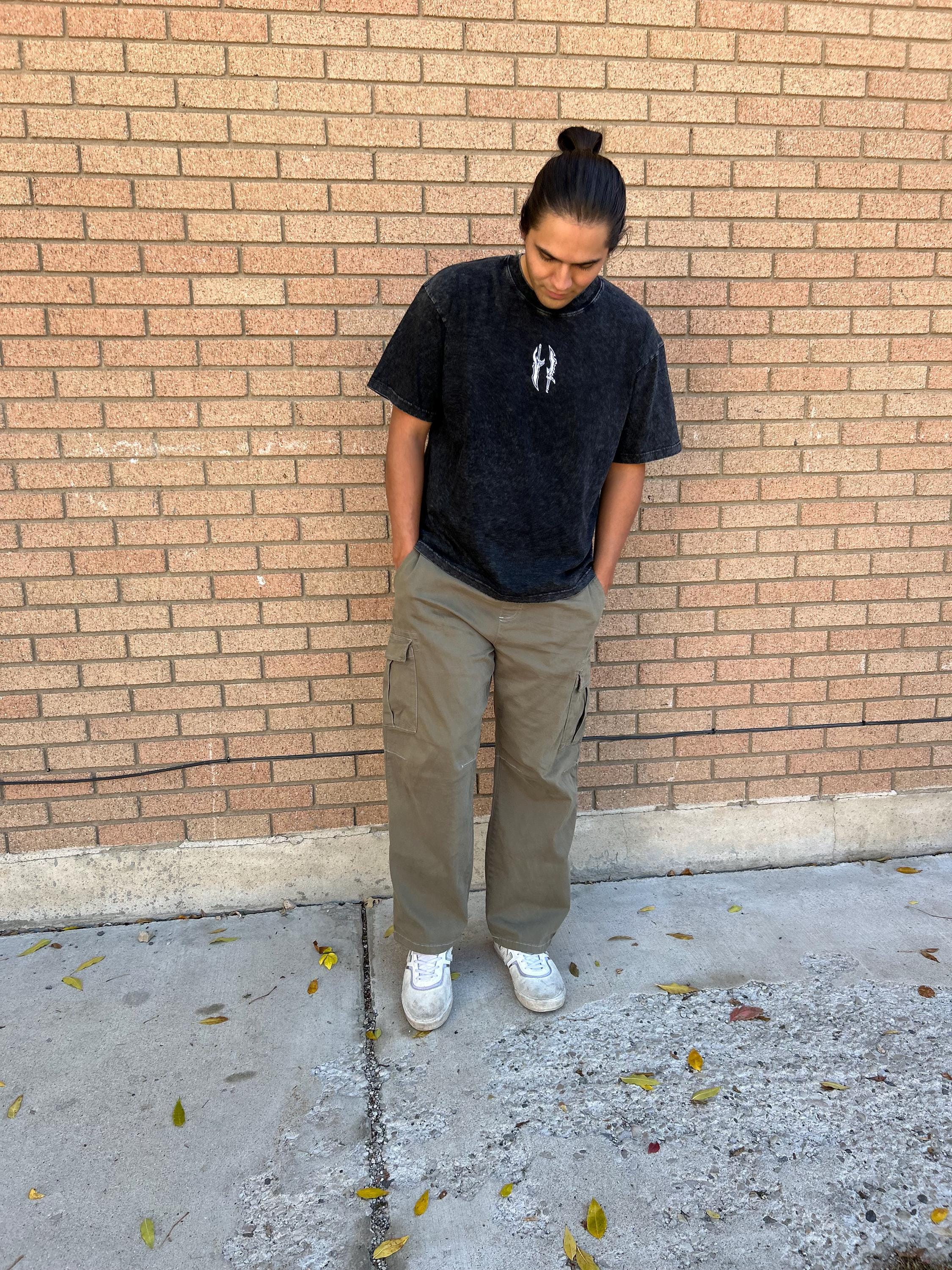 Anime S Rank Daggers Loose fit Acid Washed T-Shirt