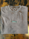 Rainbow trout loose fitting acid wash t-shirt